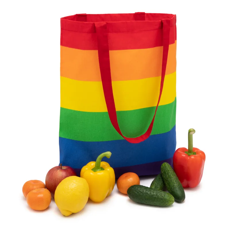 Sac en tissu arc-en-ciel